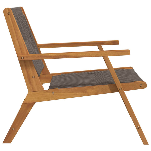 Gartenmöbel Set 2-teilig Grau Akazie Massivholz