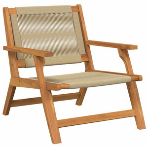 2er Gartenmöbel Set Beige Akazie Massivholz
