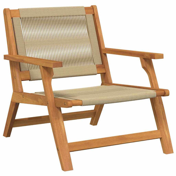 2er Gartenmöbel Set Beige Akazie Massivholz