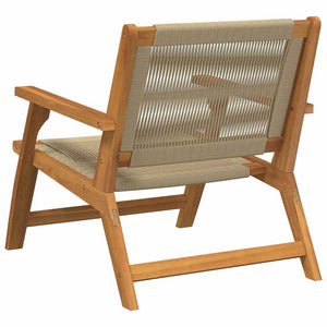 2er Gartenmöbel Set Beige Akazie Massivholz