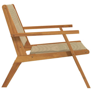 2er Gartenmöbel Set Beige Akazie Massivholz