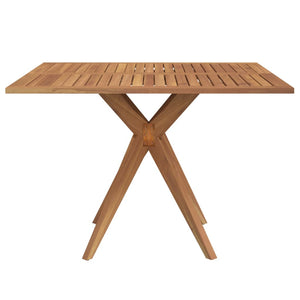 Quadratischer Gartentisch Akazie 110x110 cm