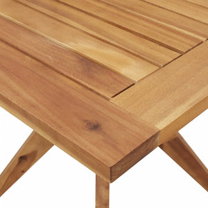 Quadratischer Gartentisch Akazie 110x110 cm
