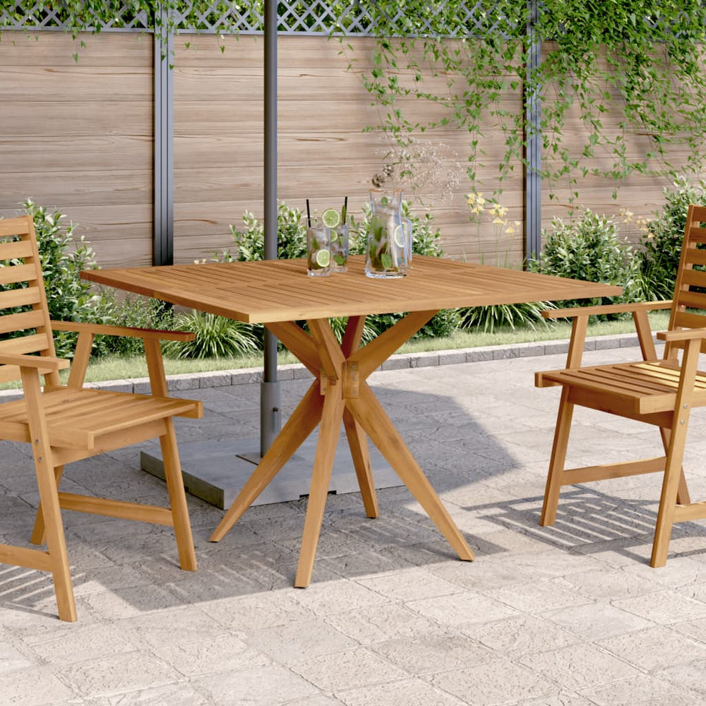 Quadratischer Gartentisch Akazie 110x110 cm