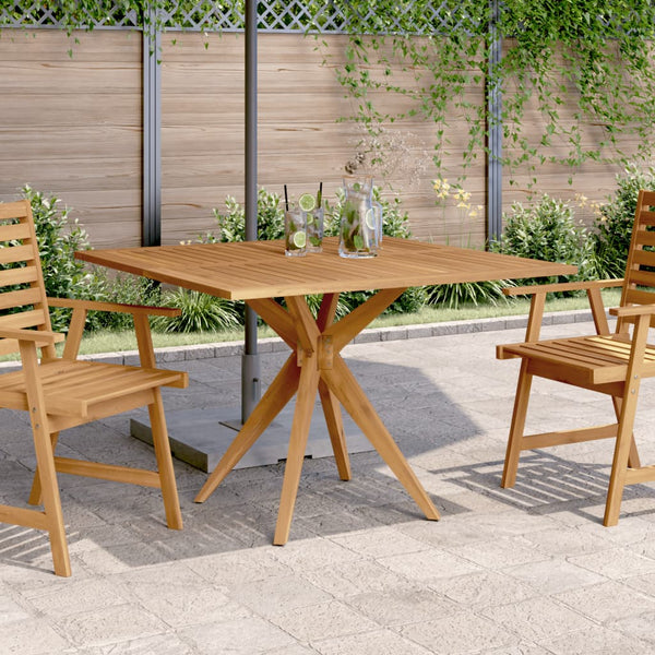 Quadratischer Gartentisch Akazie 110x110 cm