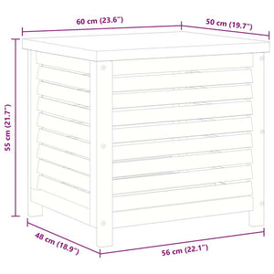Gartenbox Eukalyptus Holz 60x50x55cm