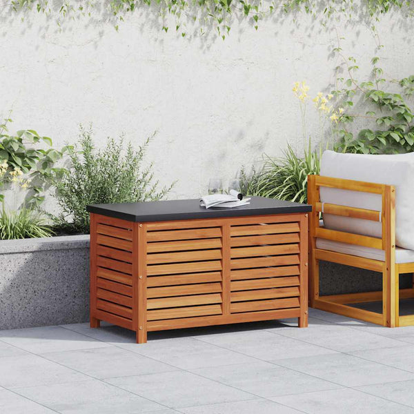 Gartenbox Eukalyptus Holz 90x48x55cm