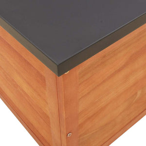 Gartenbox Eukalyptus Holz 90x48x55cm