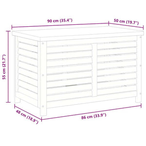 Gartenbox Eukalyptus Holz 90x48x55cm