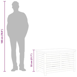 Gartenbox Eukalyptus Holz 90x48x55cm