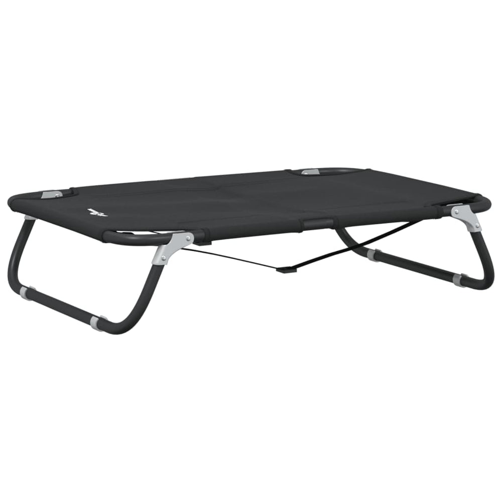 vidaXL Foldable Dog Bed Anthracite Oxford Fabric and Steel