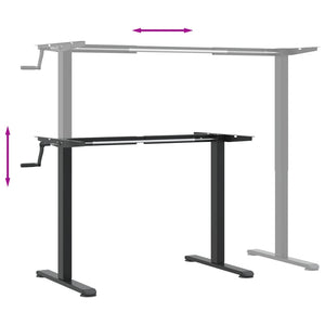Sitz-Steh Schreibtischgestell, Verstellbar