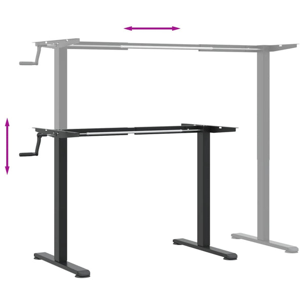 Sitz-Steh Schreibtischgestell, Verstellbar