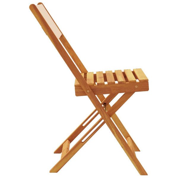 Bistrostühle 2er Set Beige Akazie