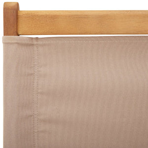 Gartenstühle 2er Set Taupe Akazie