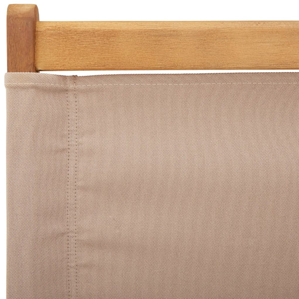 Gartenstühle 2er Set Taupe Akazie