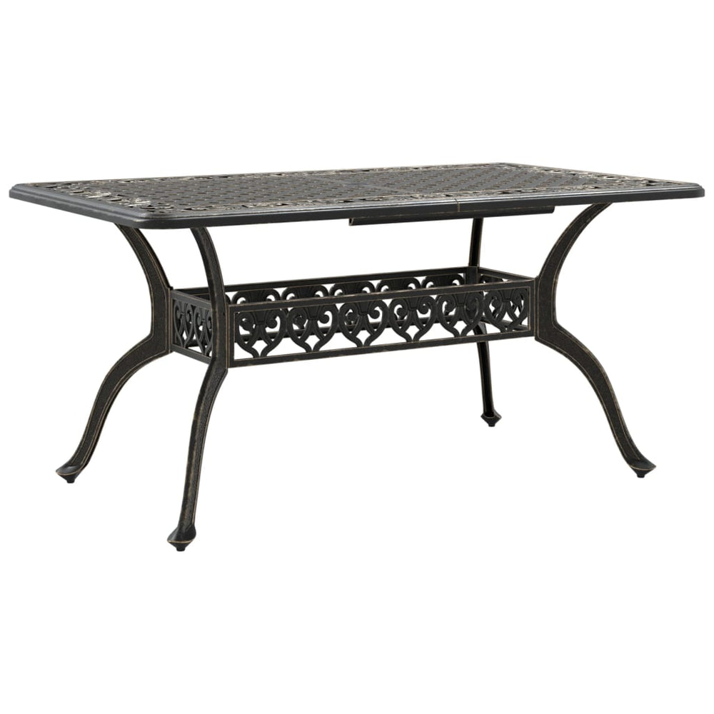 Bronzener Gartentisch 150x90 cm