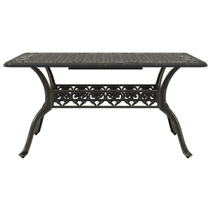 Bronzener Gartentisch 150x90 cm