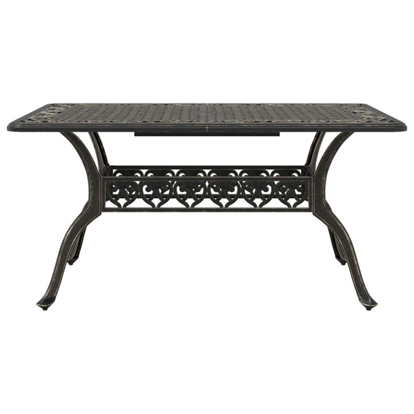 Bronzener Gartentisch 150x90 cm