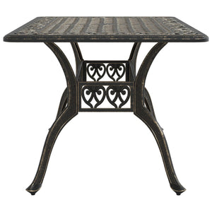 Bronzener Gartentisch 150x90 cm