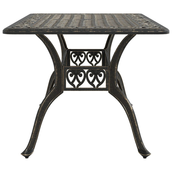 Bronzener Gartentisch 150x90 cm