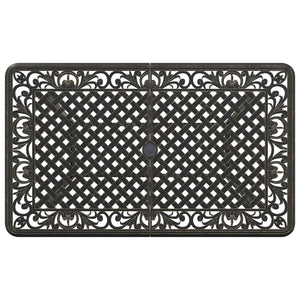 Bronzener Gartentisch 150x90 cm