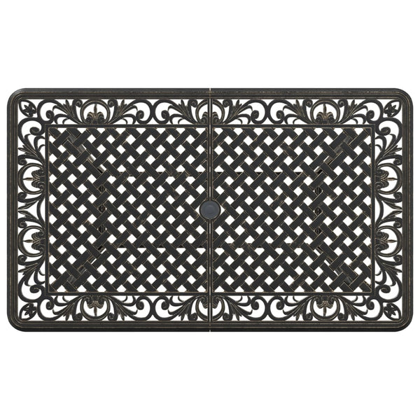 Bronzener Gartentisch 150x90 cm