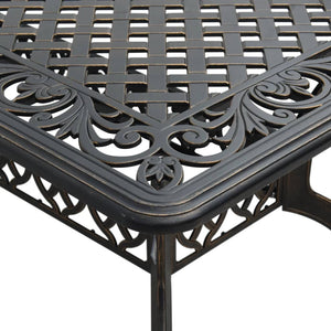 Bronzener Gartentisch 150x90 cm