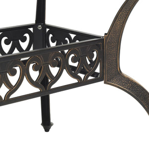 Bronzener Gartentisch 150x90 cm