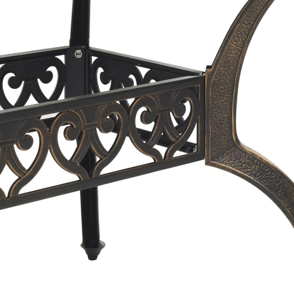 Bronzener Gartentisch 150x90 cm