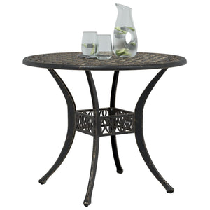 Bronzener Gartentisch Ø90 cm