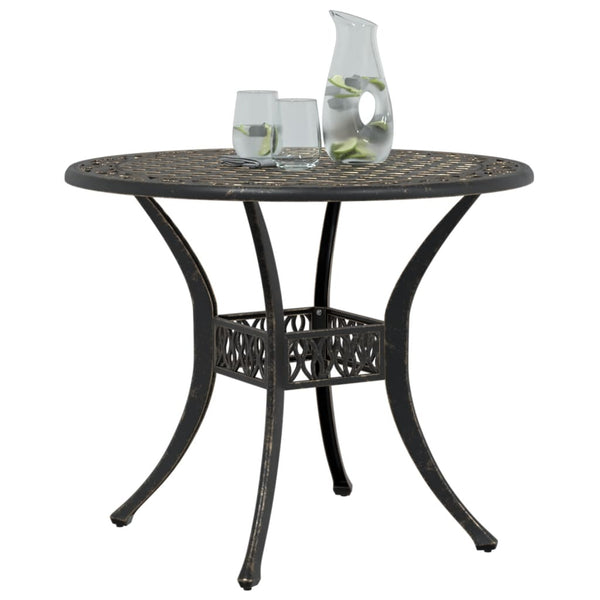 Bronzener Gartentisch Ø90 cm