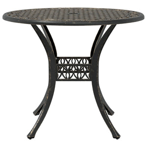 Bronzener Gartentisch Ø90 cm