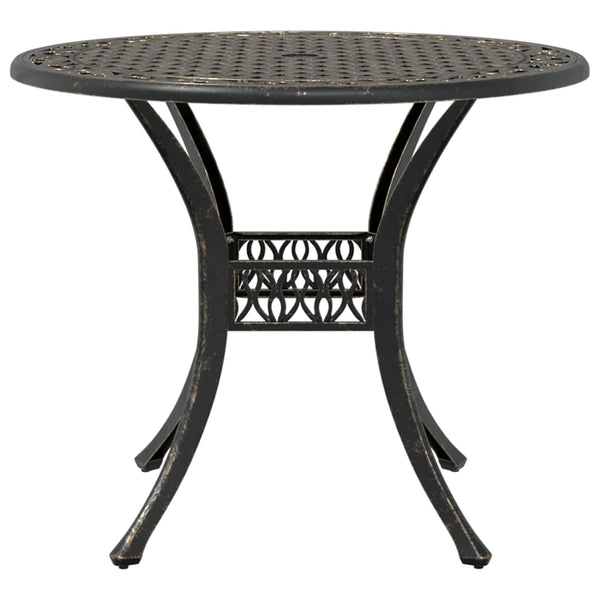 Bronzener Gartentisch Ø90 cm