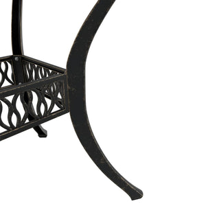 Bronzener Gartentisch Ø90 cm