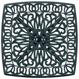 Grüner Gartentisch Aluminiumguss 53x53cm