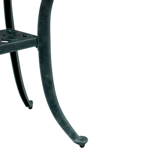 Grüner Gartentisch Ø48cm Aluminiumguss