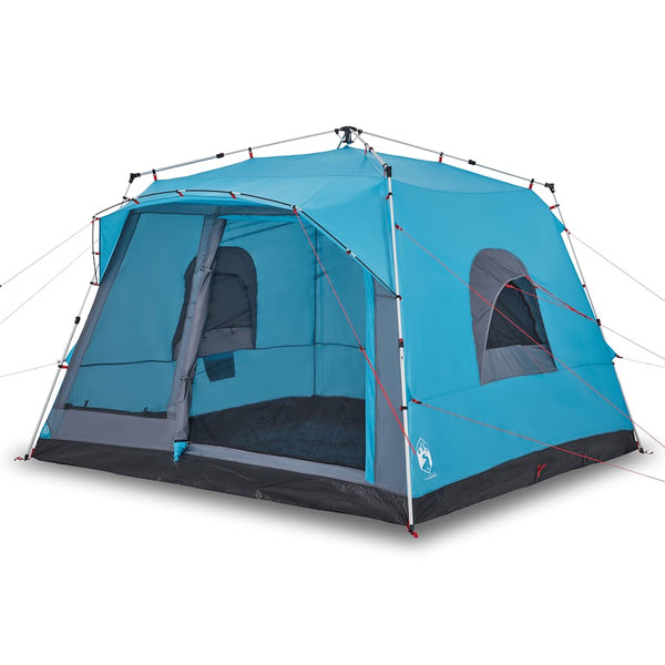 7-Personen Familienzelt Blau Quick Release