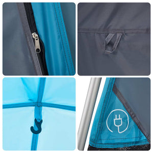 7-Personen Familienzelt Blau Quick Release