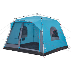 7-Personen Familienzelt Blau Quick Release