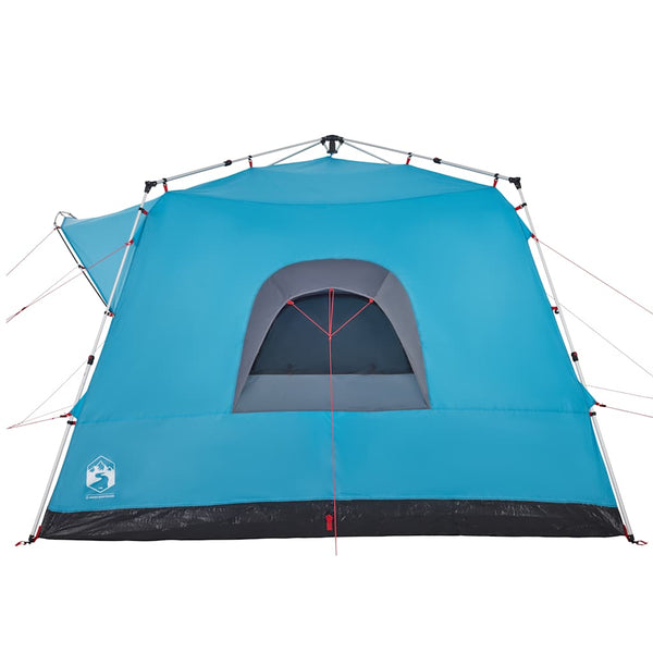 7-Personen Familienzelt Blau Quick Release