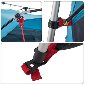 7-Personen Familienzelt Blau Quick Release