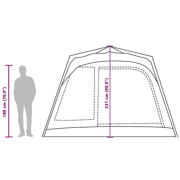 7-Personen-Familienzelt mit Schnellspannsystem