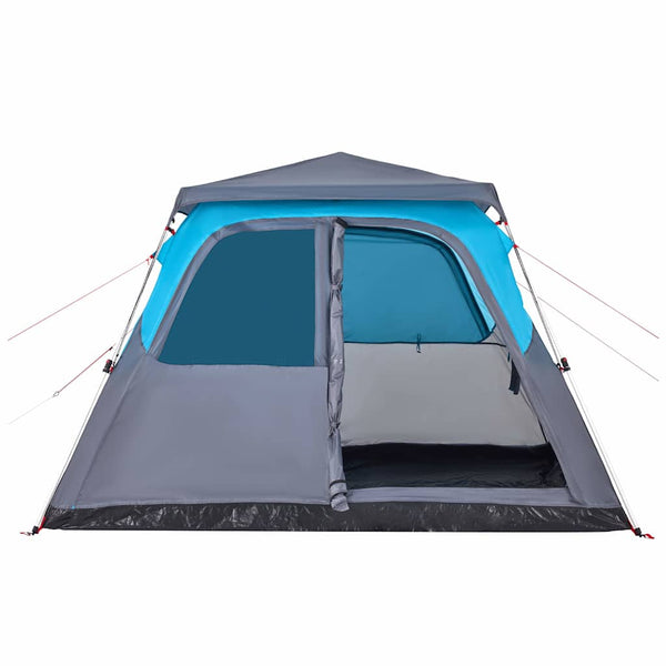 6-Personen-Kuppelzelt Blau Quick Release