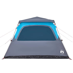 6-Personen-Kuppelzelt Blau Quick Release