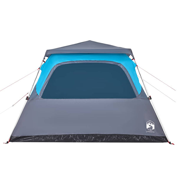 6-Personen-Kuppelzelt Blau Quick Release
