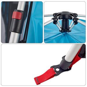6-Personen-Kuppelzelt Blau Quick Release