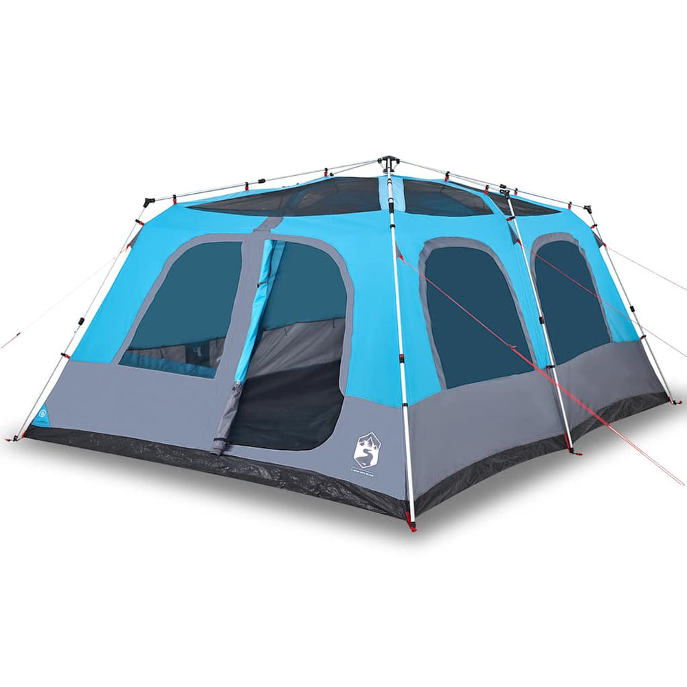 10-Personen Kuppelzelt Blau Quick Release