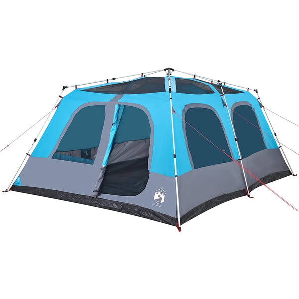 10-Personen Kuppelzelt Blau Quick Release