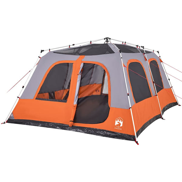 10-Personen Kuppelzelt Grau/Orange